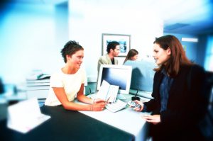 two women at desk