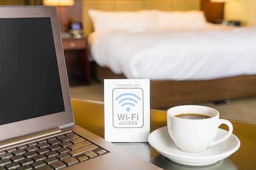 Hotel room with wifi access - Network Security