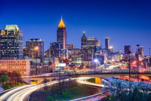 samsam attacks the city of Atlanta, Georgia Skyline